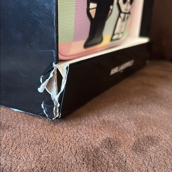 Karl Lagerfeld & Cat Blush Combo Crossbody Bag NIB - Picture 8 of 9